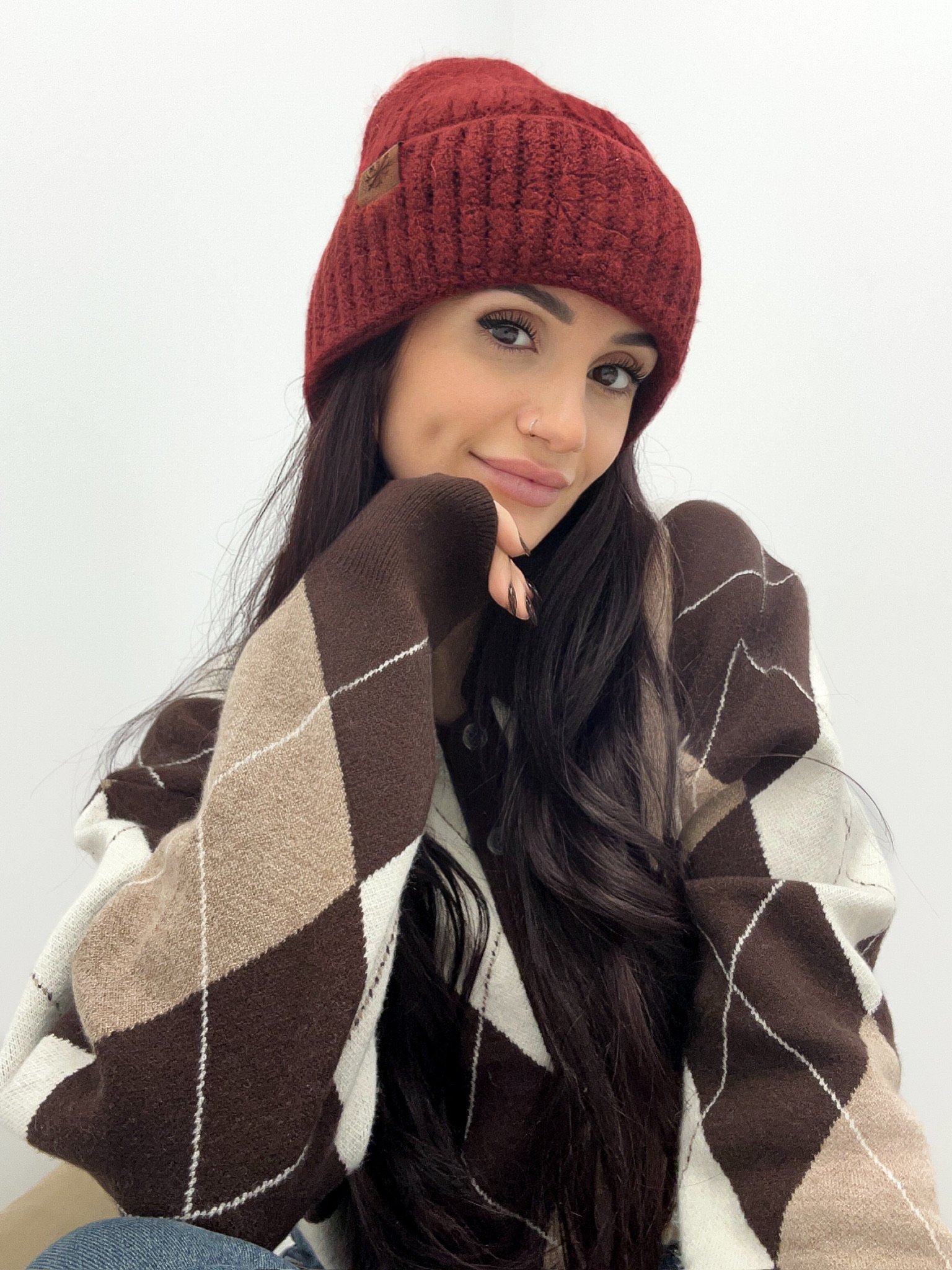 Bonnet Doublé en maille côtelée – Chaleur & confort d’hiver – Image 2