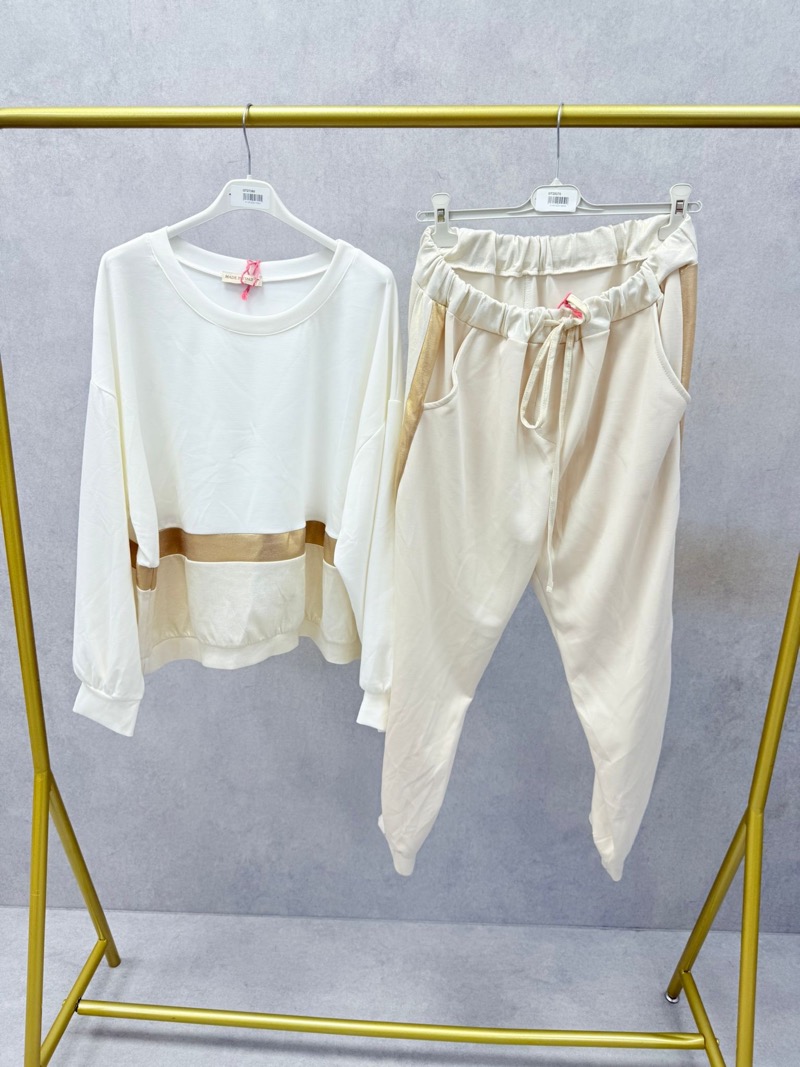 Pantalon Jogging Grande Taille Chic & Confort – Détails Satinés Élégants – Image 5