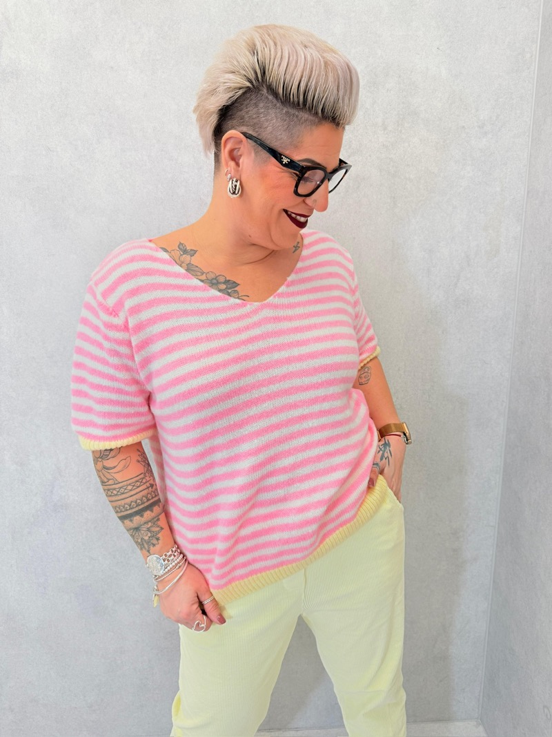 Pull Rayé Grande Taille – Douceur Estivale & Confort Lumineux – Image 8