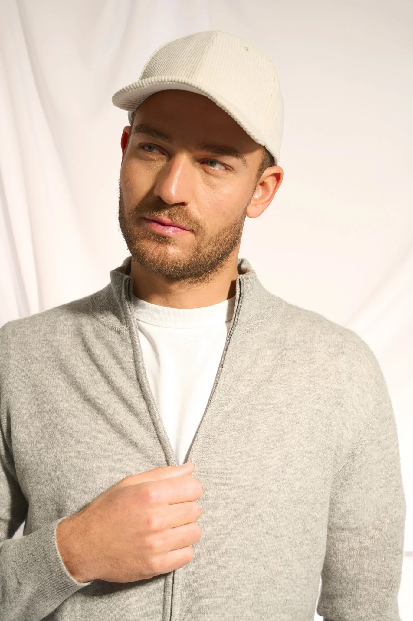 ALAN gilet col montant nuage chiné – Image 3