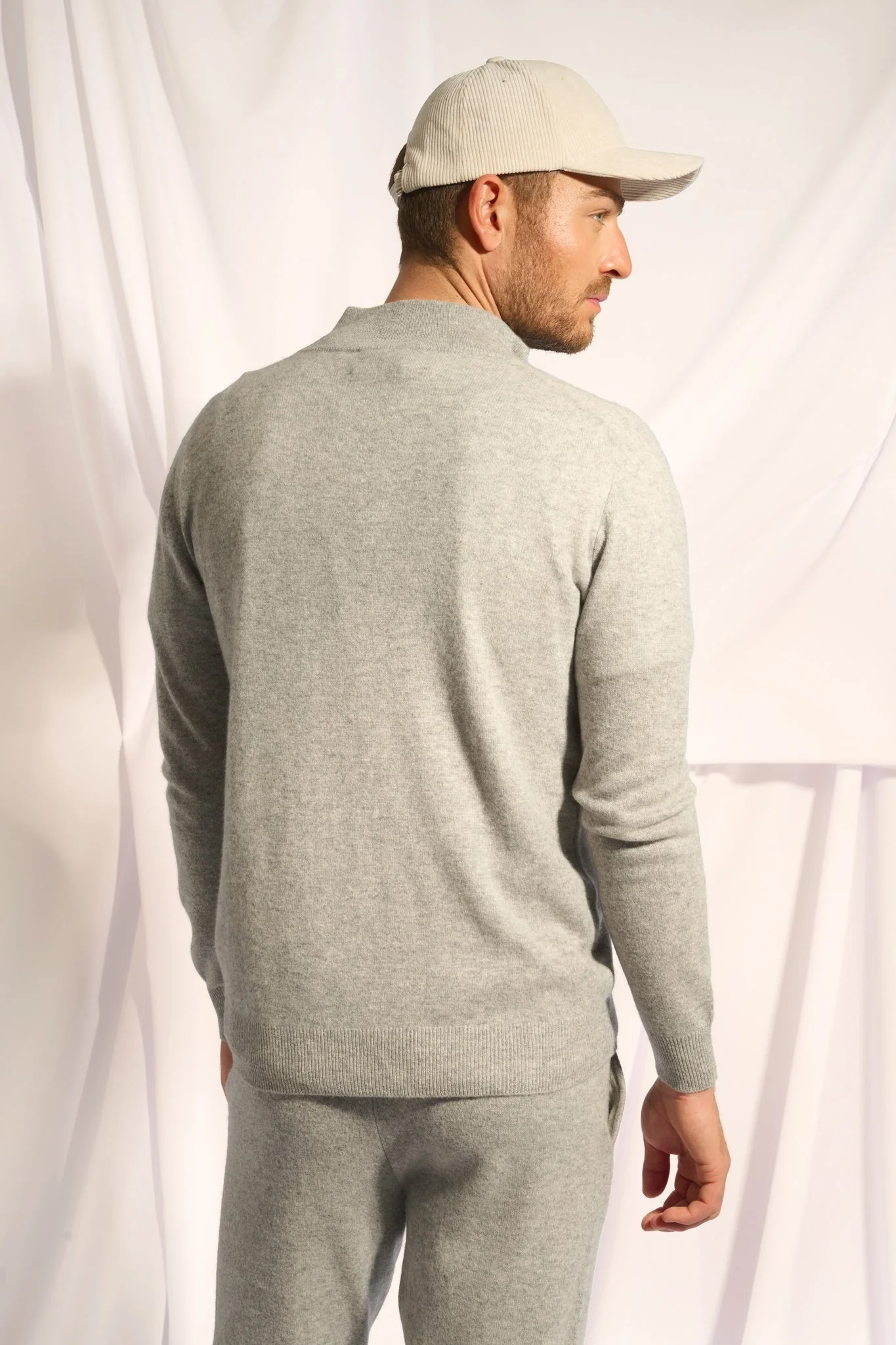 ALAN gilet col montant nuage chiné – Image 5