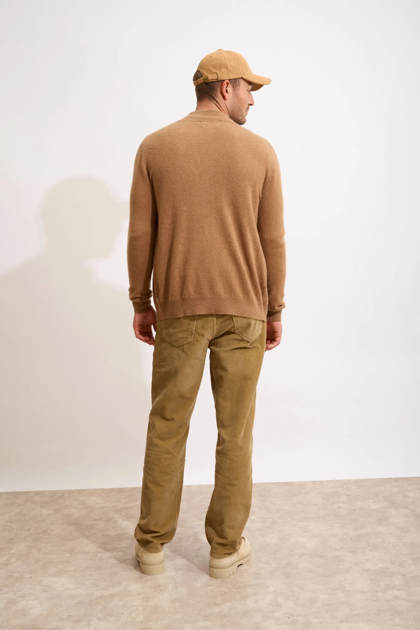 ALAN gilet zippé col montant noisette – Image 5