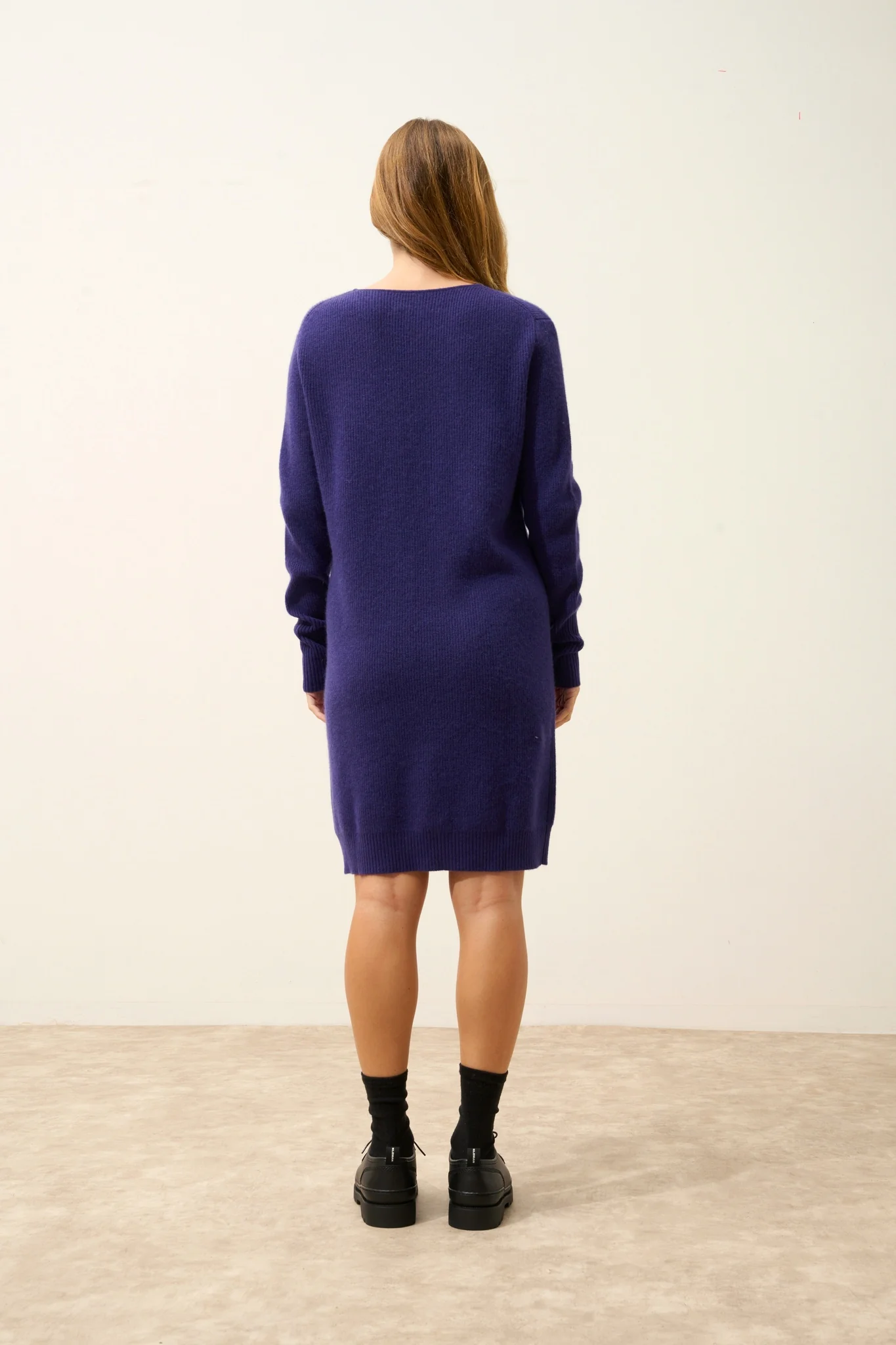 AURÉLINE robe col rond purple – Image 4