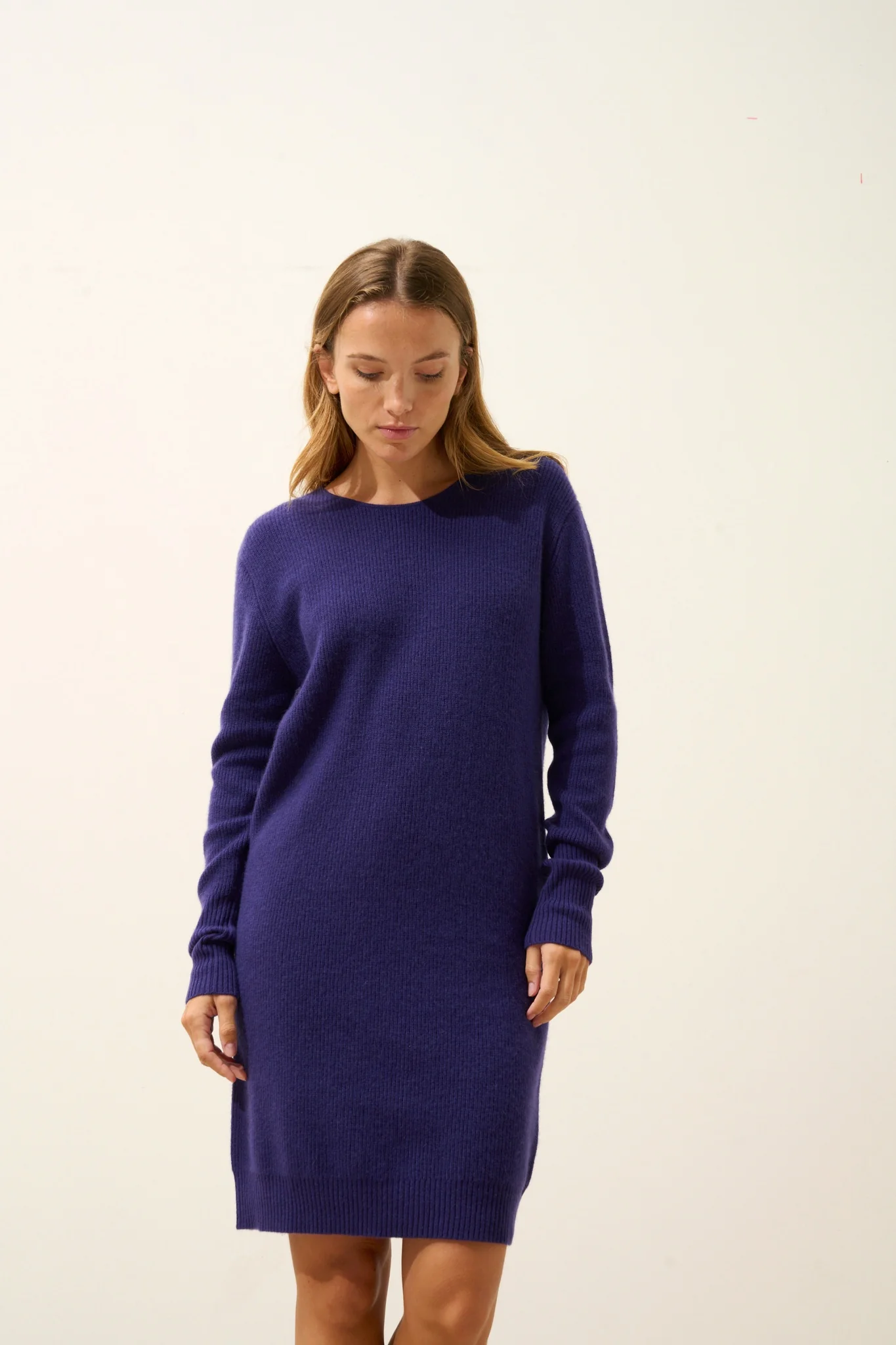 AURÉLINE robe col rond purple – Image 5