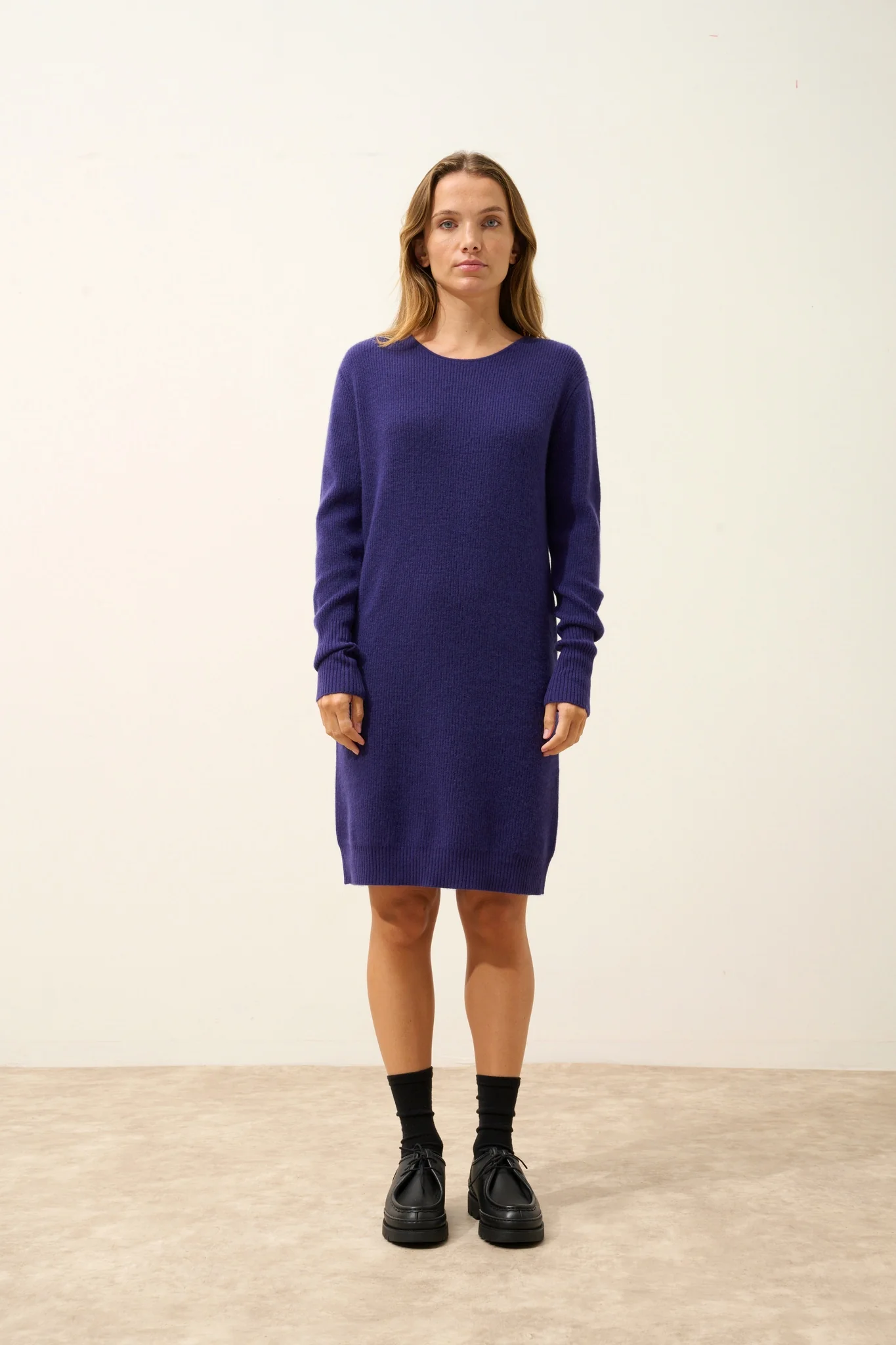 AURÉLINE robe col rond purple – Image 6