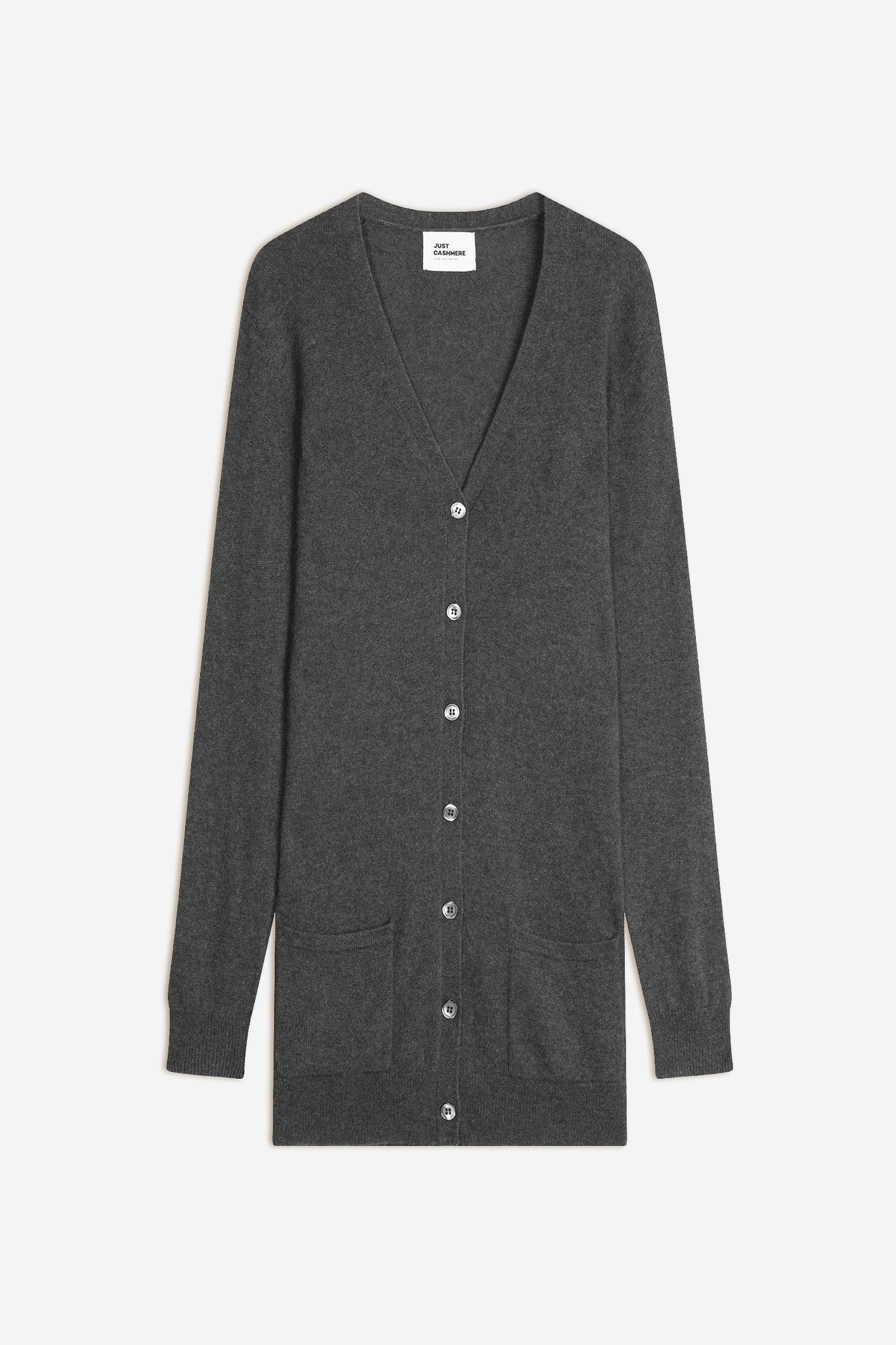 CHELSEA cardigan col v anthracite chiné – Image 7
