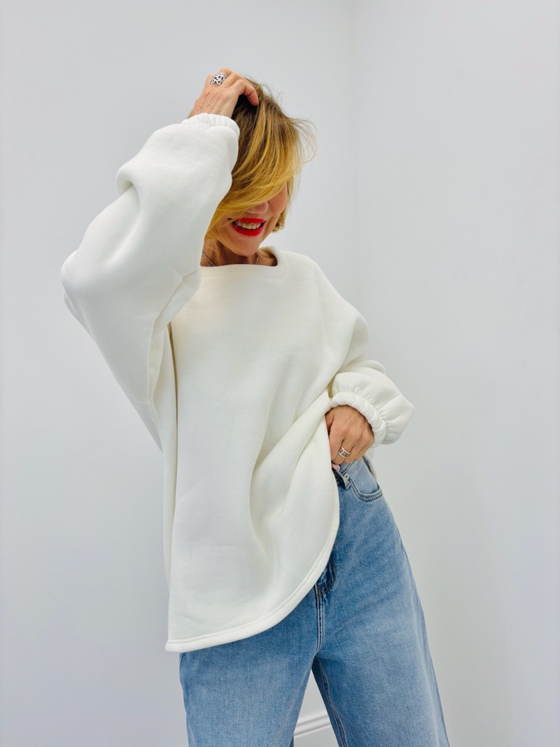 Sweat en Maille Douce à Lettrage Texturé Coloré – Image 2