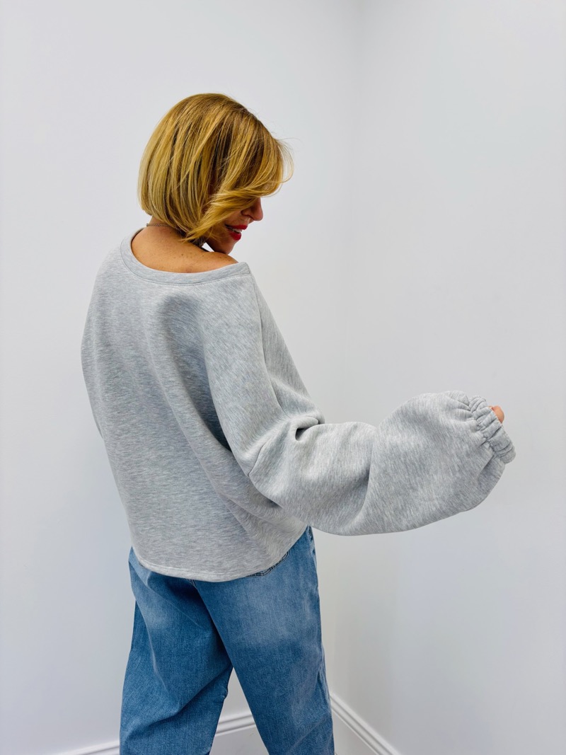 Sweat en Maille Douce à Lettrage Texturé Coloré – Image 5