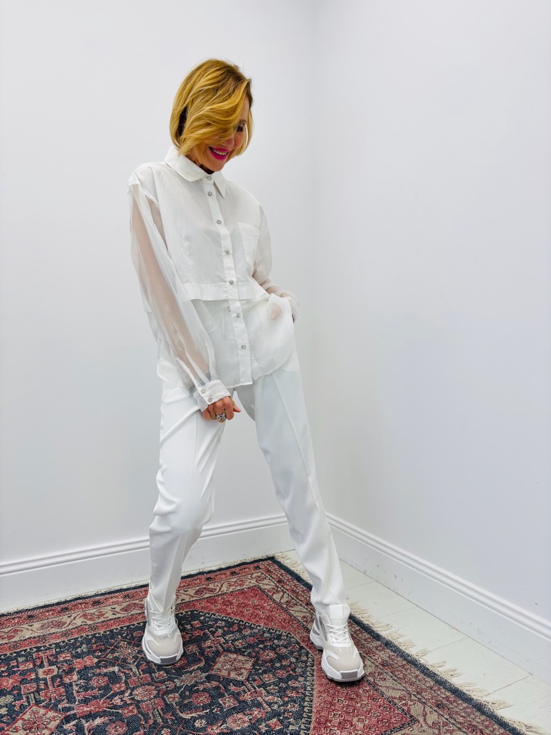 Chemise À Détails Transparence – Élégance Moderne – Image 4