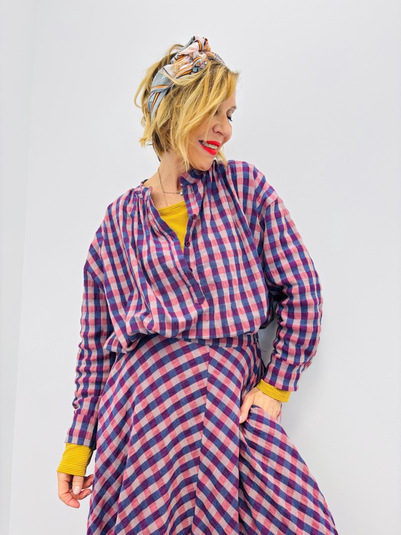 Blouse À Carreaux – Esprit Authentique Et Confort Naturel – Image 5