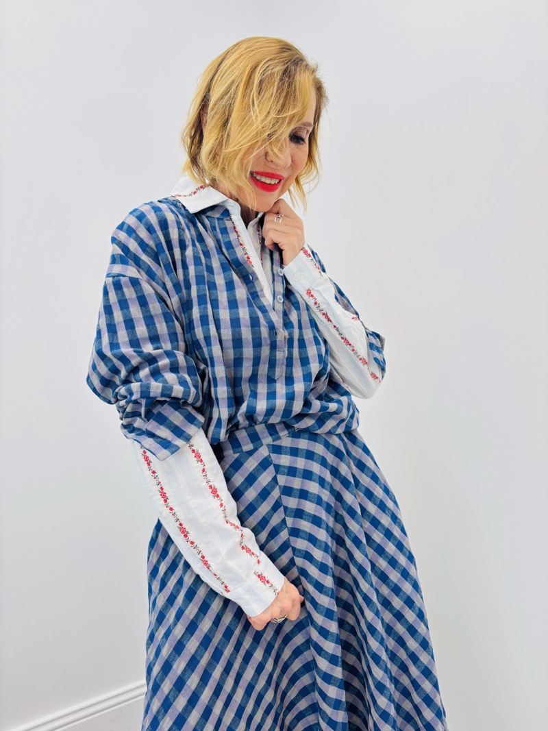 Blouse À Carreaux – Esprit Authentique Et Confort Naturel – Image 7