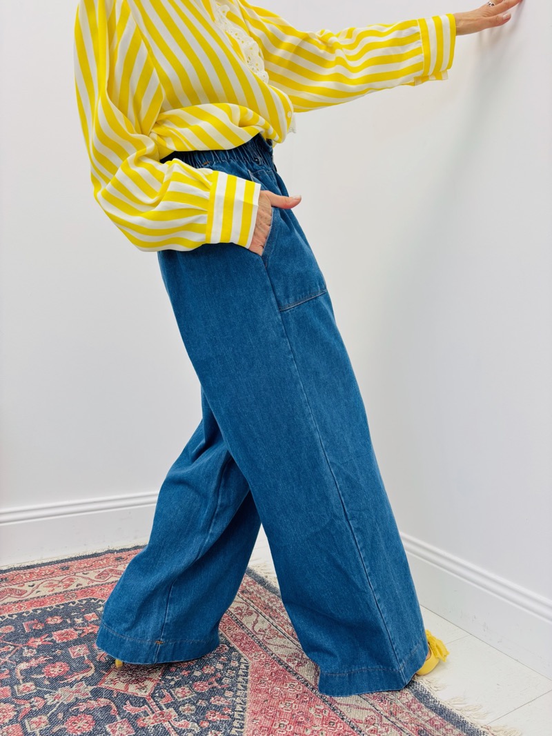 Jean Palazzo À Taille Élastiquée – Allure Fluide Et Esprit Moderne – Image 6