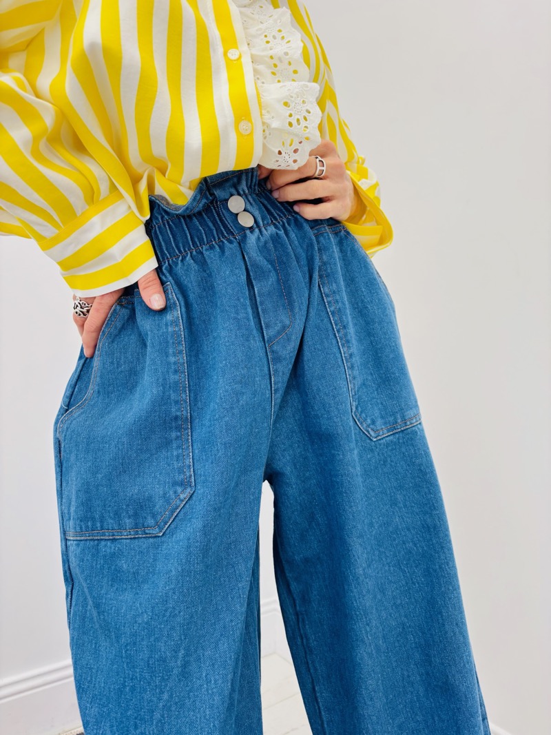 Jean Palazzo À Taille Élastiquée – Allure Fluide Et Esprit Moderne – Image 5