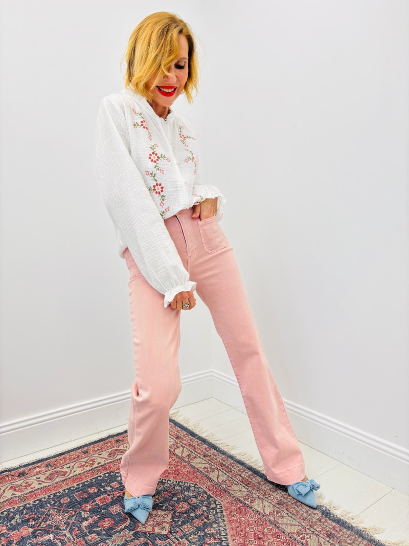 Blouse En Gaze De Coton Brodée – Douceur Bohème Et Élégance Naturelle – Image 4