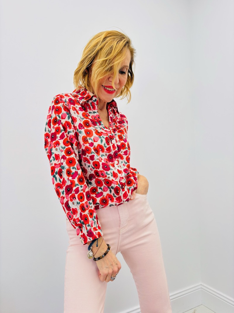 Chemise Imprimé Coquelicot – Marque Palme – Image 3