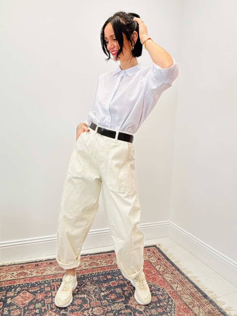 Pantalon Ceinturé À Coupe Ballon Et Esprit Casual Chic – Image 5