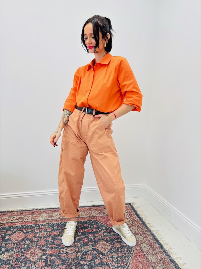 Pantalon Ceinturé À Coupe Ballon Et Esprit Casual Chic – Image 8