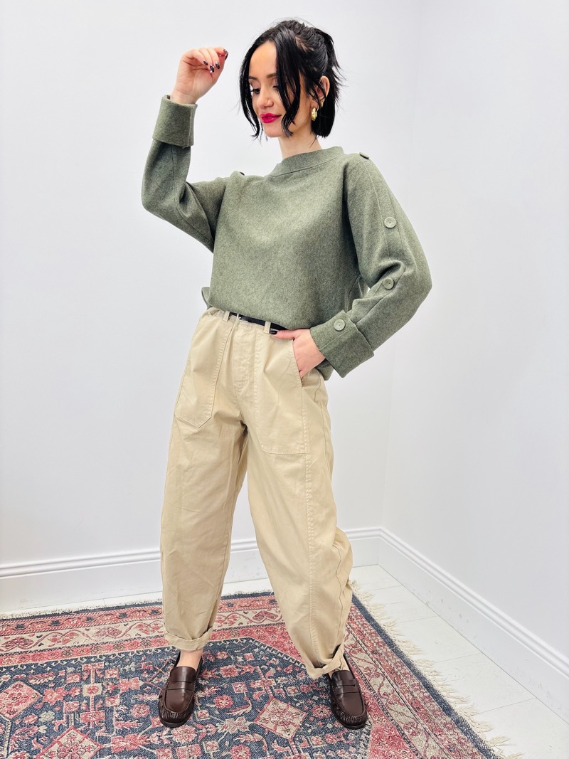 Pantalon Ceinturé À Coupe Ballon Et Esprit Casual Chic – Image 7