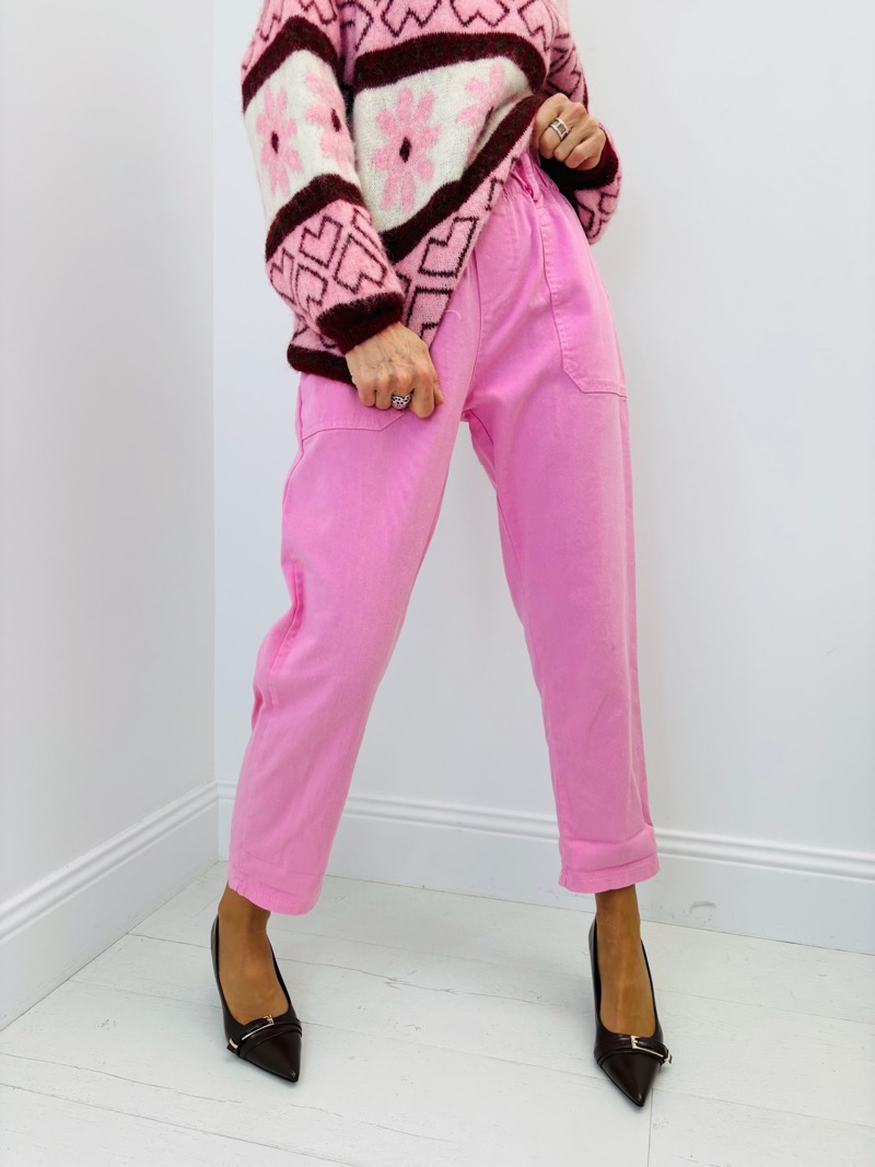 Pantalon Carotte Taille Haute – Élégance Décontractée au Quotidien – Image 4