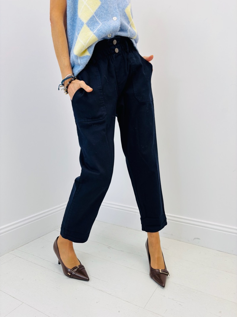 Pantalon Carotte Taille Haute – Élégance Décontractée au Quotidien – Image 8