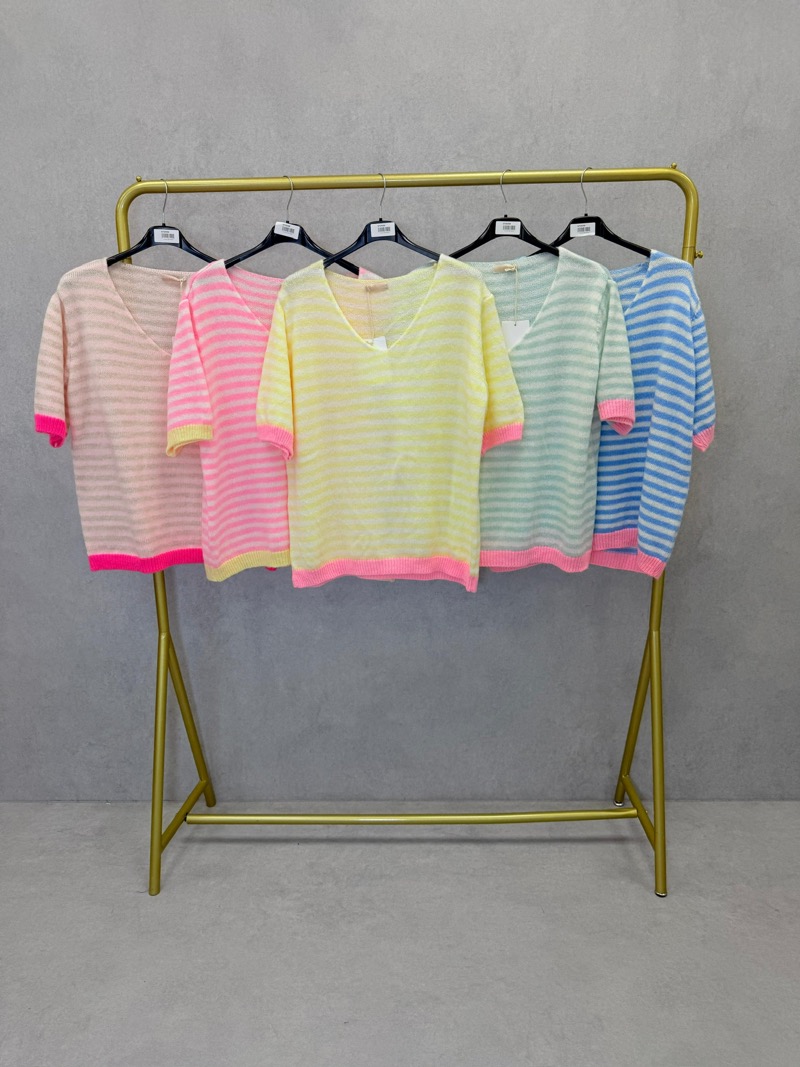 Pull Rayé Grande Taille – Douceur Estivale & Confort Lumineux – Image 4