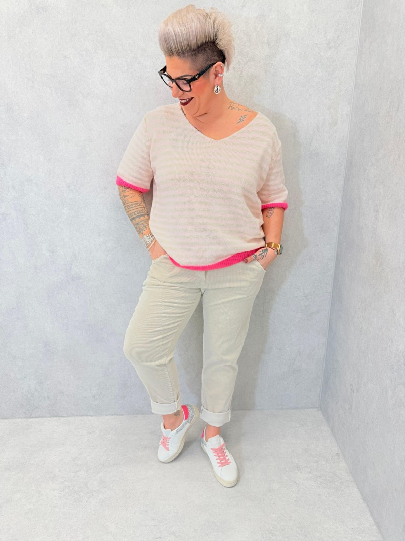 Pull Rayé Grande Taille – Douceur Estivale & Confort Lumineux – Image 5